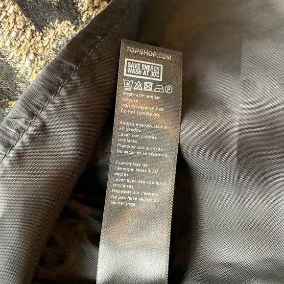 TopShop Animal Print Mini Skirt sz 4 - Picture 6 of 6